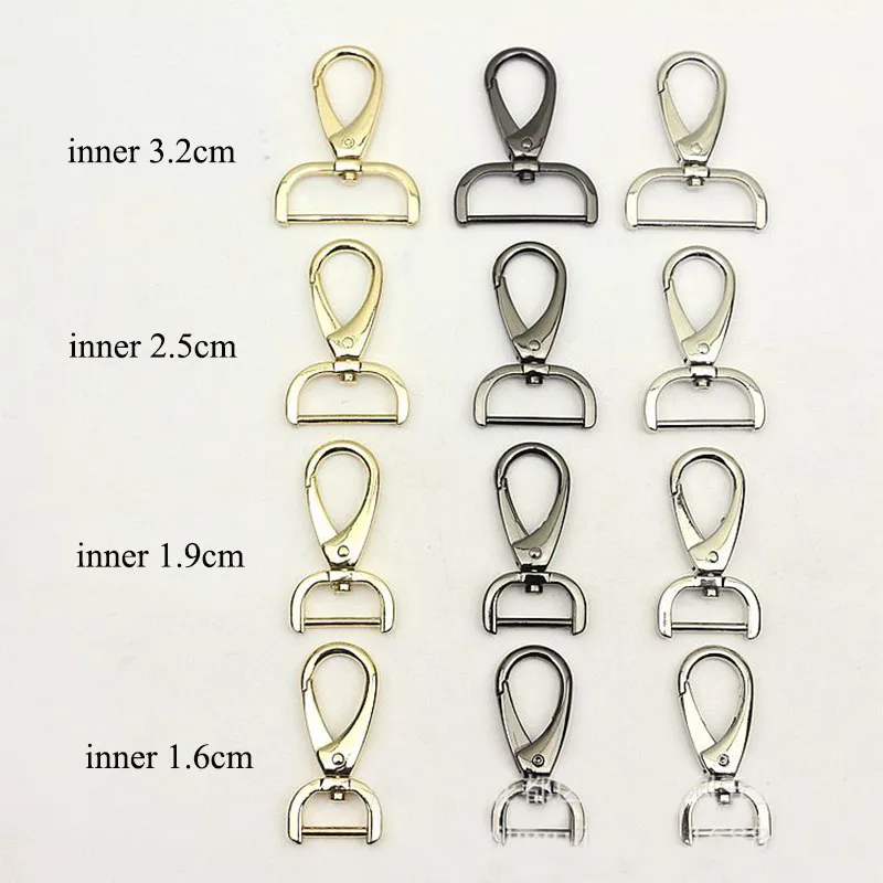 

30Pcs 16/19/25/32mm Metal Buckles Removable Lobster Carbiner Dog Collar Keychain Swivel Trigger Clips Snap Hook DIY Accessories