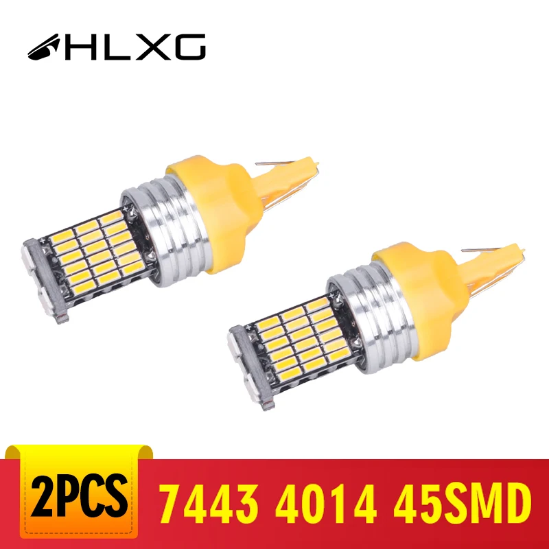 hlxg W21/5W WY21W Led W21W T20 LED 7443 7440 Canbus 4014 Car Light For honda accord 2003 2007/bmw e90/alfa romeo giulietta | Автомобили и