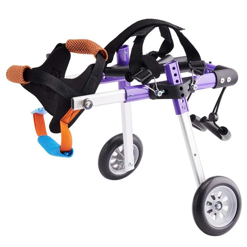 

Cart Pet Wheelchair for Handicapped Hind Legs Small Dog Cat/Doggie/Puppy Walk Stainless Steel Dog Wheelchair