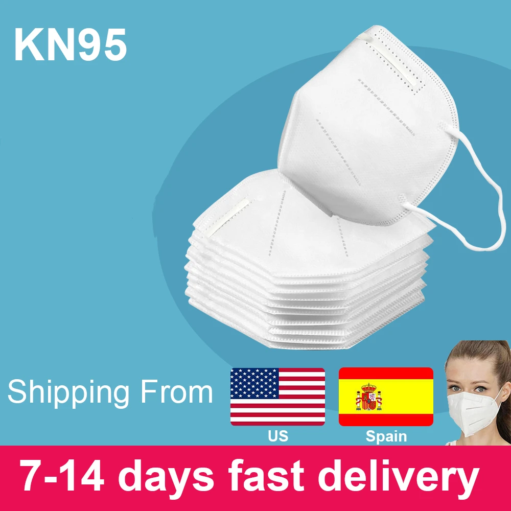 

10/30/50 Pcs KN95 Masks 3 Layers Filter Dust Mouth Face Mask Flu Personal Protective Health Care Mask Fast Shipping