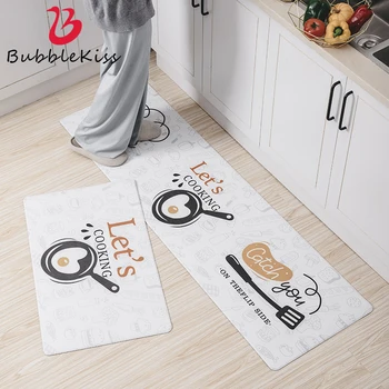 

Bubble Kiss 2020 New PVC Kitchen Floor Mat Oil-proof Mat Non-slip Nordic Style Kitchen Mats Cartoon Cute Door Mats Outdoor