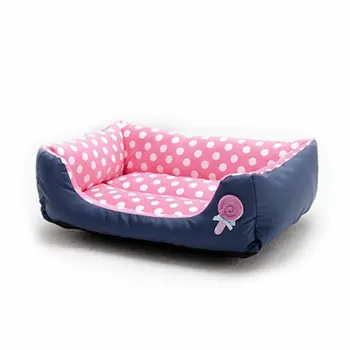 

Pets Nest Mat Keep Warm Autumn And Winter Cotton Flannel Lollipop Dot Dog's Kennel Square Cat Cushion Pet Supplies