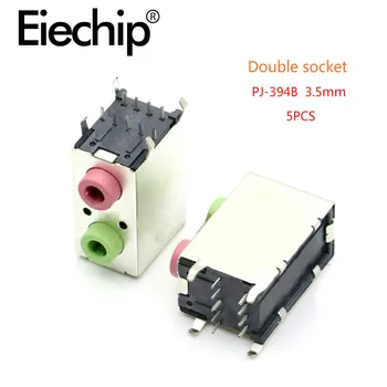 

3.5mm Male Plug Black Microphone / 5.5x2.1mm Audio Jack Female Plug for Earphone Adapter / Speaker / Microphone Module DIY kit