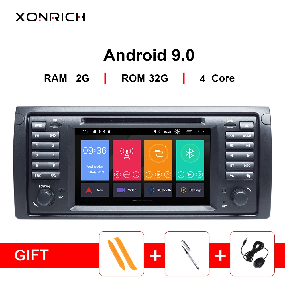 Ips 1 Din Android 9,0 автомобильный DVD мультимедийный плеер для BMW X5 E53 E39 5 серии стерео аудио gps Навигация экран головное устройство DSP 4G