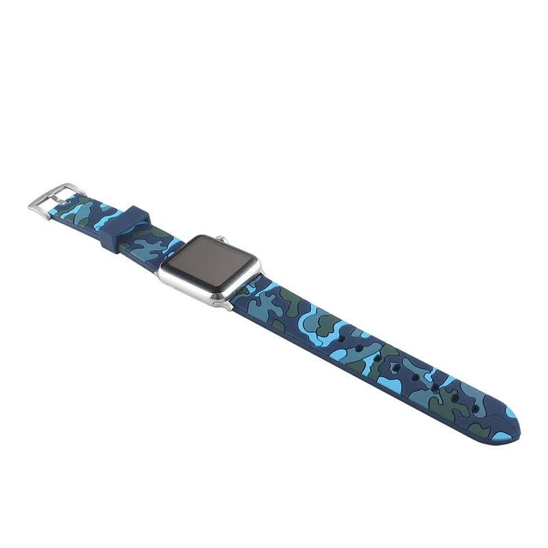 Ремешок для Apple Watch Series 4 3 2 1 цветной спортивный силиконовый сменный ремешок для Apple iWatch 38 мм 42 мм