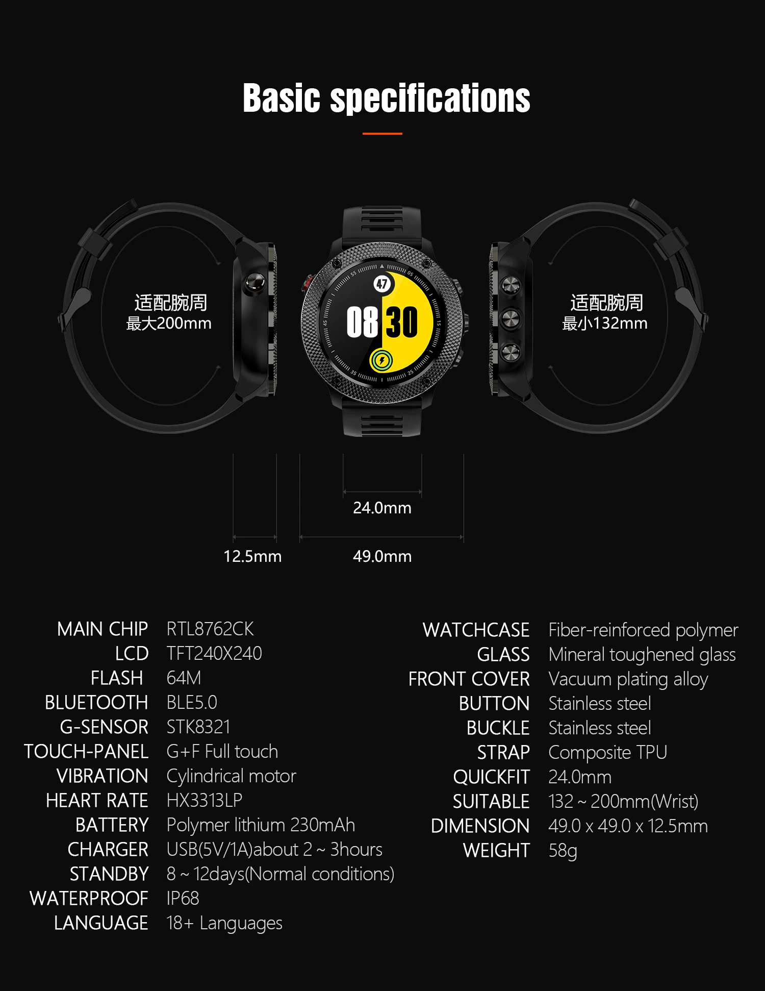 STrollAR Men Smartwatches 2021 30M Waterproof 12 Sport modes Fitness Tracker Clock Smart Watch for Android IOS Xiaomi Huawei
