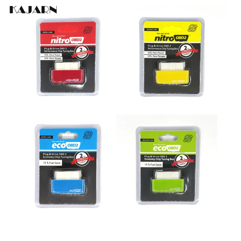 

KAJARN OBD2 launch Economy Chip Tuning Box OBD Car Fuel Saver Eco OBD2 For Benzine/Diesel Cars Fuel Saving 15% Plug Drive