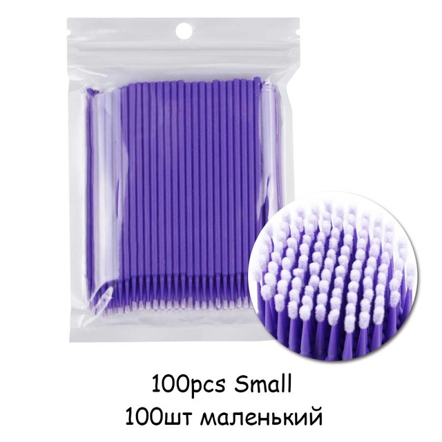Eyelash Brushes Disposable Cotton Swab Micro Individual Eyelashes Microbrush Lash Removing Lash Extension Accessories
