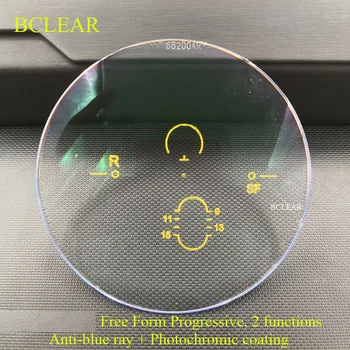 

BCLEAR Anti-blue UV400 Photochromic Progressive Lenses Anti-Reflective Computer Lens Chameleon Gray Brown Sun Lenses Far Near