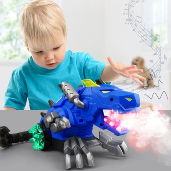

Electric Spray Dinosaur Toy Kids Universal Simulation Toy with Sound Light Musical Dinosaur Toy Casual Educational Boy Toys