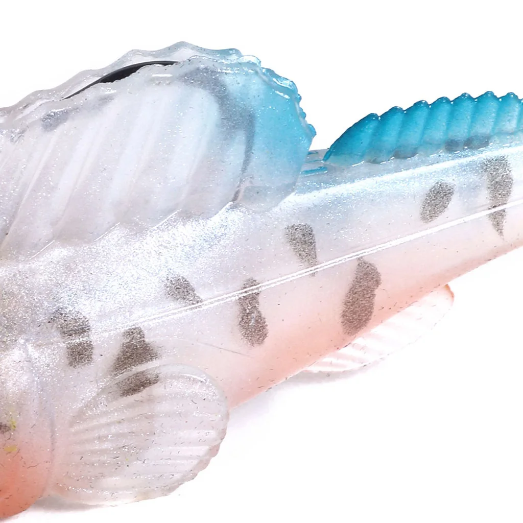 14g 7cm Soft Lead Fishing Lures Sinking Swimbaits Lifelike 3D Eyes T Tail Casting Lures Fishing Tackles