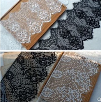 

High Quality Export Exquisite Eyelash Lace Hand Embroidered Diy Dress Wedding Accessories Wide 21.5CM