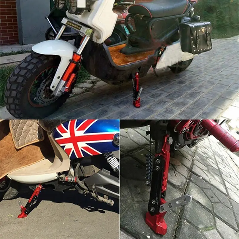 Adjustable CNC Metal Motorcycle Foot Bracket Kick Side Bracket Durable Corrosion Resistant Bracket Motorcycle Stand