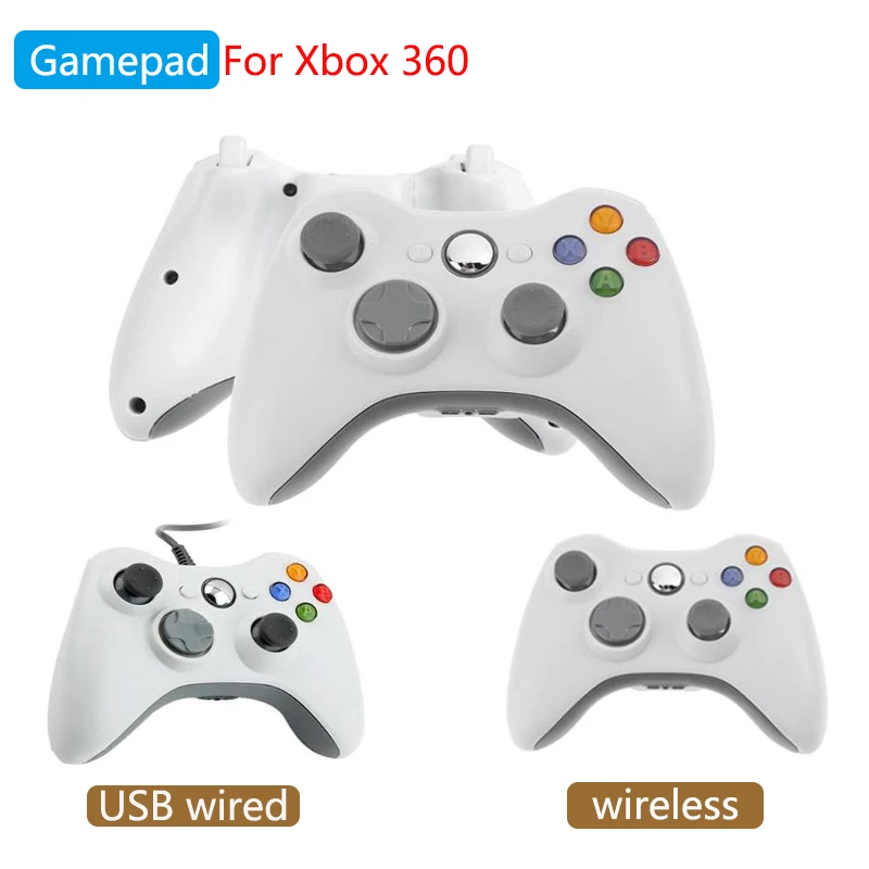 Game Controller for Xbox 360 Wireless USB Wired Gamepad for PC Windows or Xbox 360 Slim Bluetooth Gamepad for Microsoft Xbox 360