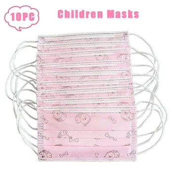 

10 Piece Mascarilla Disposable Mondmasker Earloop Face Mouth Masks Suitable For Animal Patterns For Children And Adults Masks