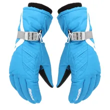 Женские утепленные зимние лыжные перчатки для холодной и холодной погоды, катание на лыжах, мотоциклетные уличные женские теплые водонепроницаемые ветрозащитные перчатки