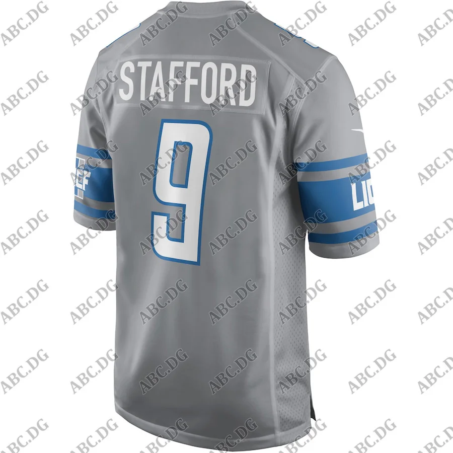 Men American Football Jersey Women Kid Youth Detroit Matthew Stafford Silver Alternate Game | Спорт и