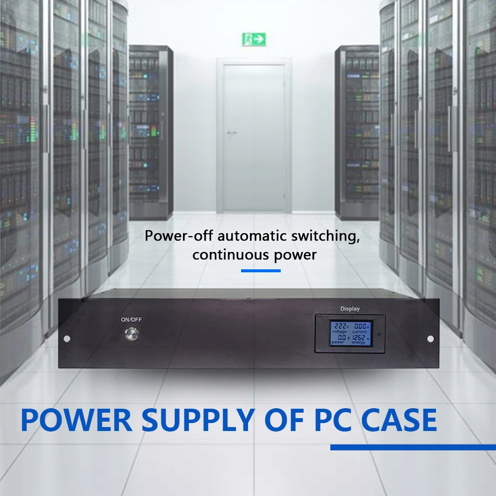 US $3.146.07 4000W Generator Power Supply Of PC Case PowerOff Automatic Switching Continuous Power 4U BoxType Energy Storage Power Supply