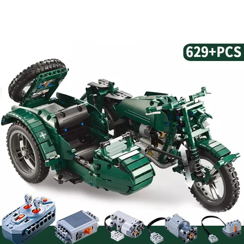 

Building Blocks World War II Military Motorcycle Educational Building Blocks Assembled Toys C51021