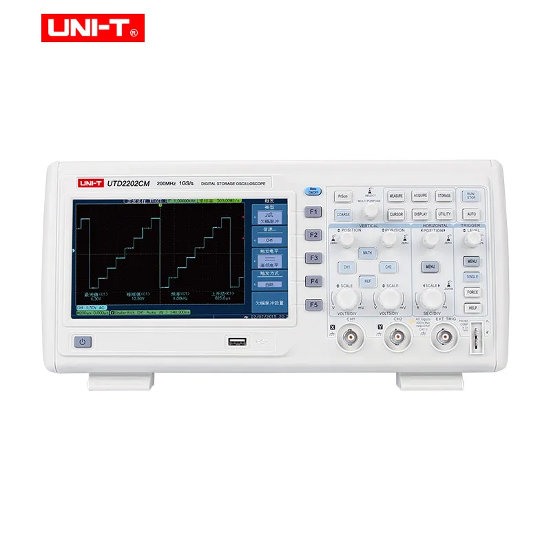 UNI-T UTD2062CM 2102 см 2202 см 100-240 В Многофункциональный цифровой осциллограф переключаемые зонды 2 канала 1GS/s с USB