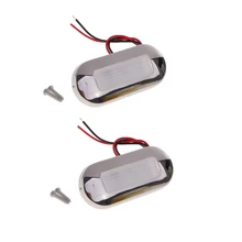 2 шт. морской/лодка светодиодный продолговатый Овальный поверхностный монтаж вежливое освещение-белый