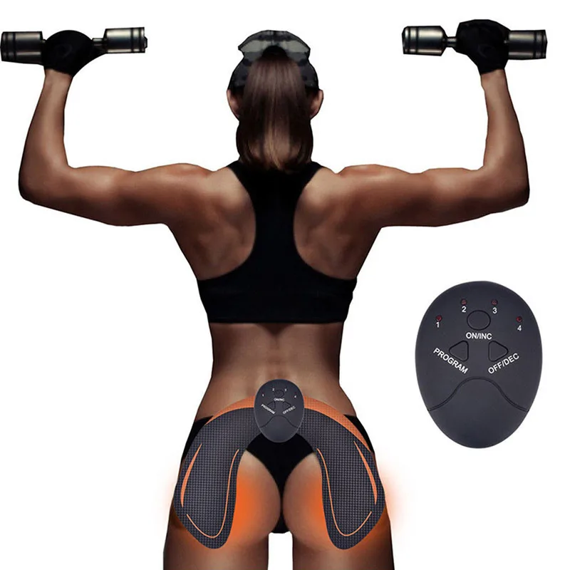 Abs Trainer EMS Abdominal Muscle Stimulator Hip Trainer Set For Body Leg Arm Belly Weight Loss Home Gym Office Fitness Equipment