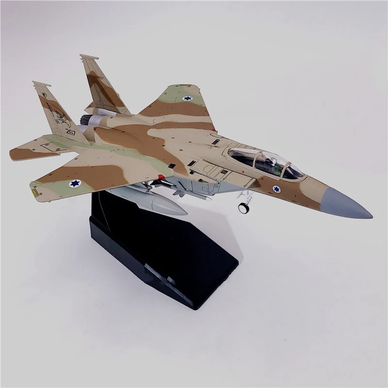 1/100 ВВС США F15 F-15 истребитель Eagle Camo ВВС Израиль один литой самолет модель сплав авиакомпания игрушка Коллекция