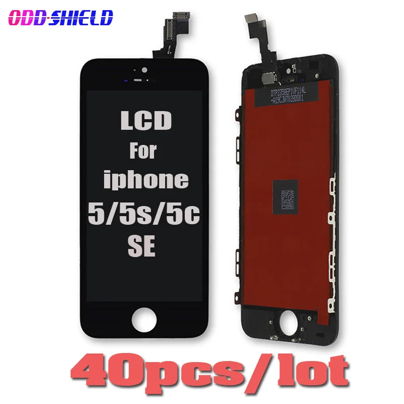40 шт. A+++ качественный дисплей для Iphone 5 5c 5S 5G SE lcd сенсорный сменный экран цифровой преобразователь в сборе