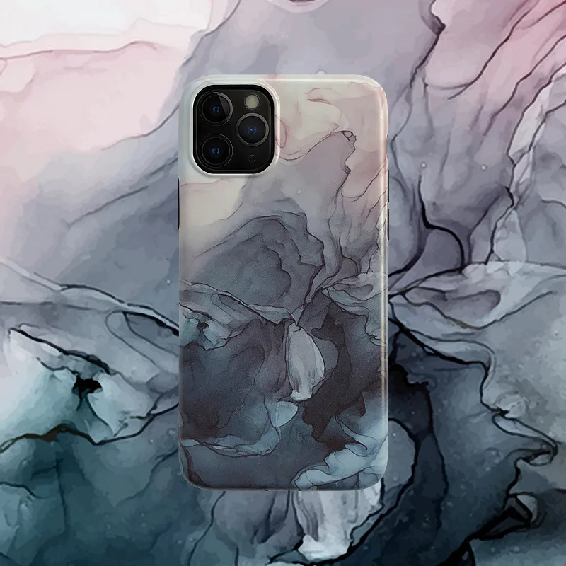 Красивый скандинавский акварельный чехол для телефона iPhone 6 7 8 Plus X XS XR MAX 11Pro 11Promax Мягкий ТПУ Матовый силиконовый чехол