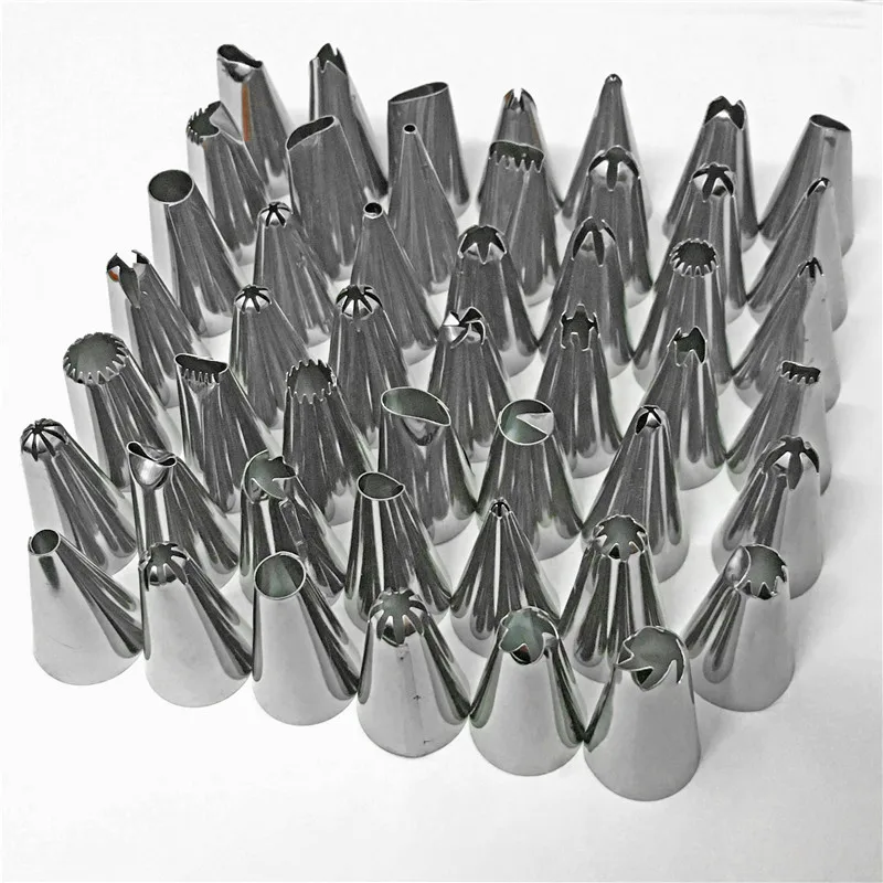 48Pcs/Set Silicone Pastry Bag Tips Kitchen DIY Icing Piping Cream Reusable 48 Nozzle Set Cake Decorating Tools Cake Accessories cake decorating tip set cake icing nozzles baking nozzle set cake decorating nozzle set