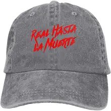 Ejiazhan7 реальные Hasta La Muerte логотип Ретро Регулируемая ковбойская Джинсовая Шляпа Унисекс Хип Хоп черные бейсболки