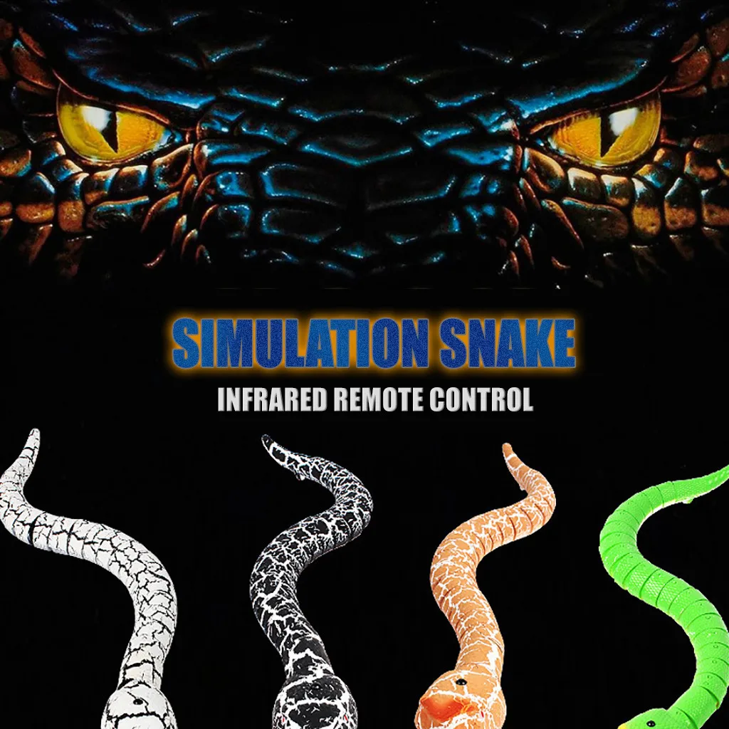 Serpiente de Control remoto infrarrojo para niños, juguete de serpiente y huevo de cascabel, Animal terrorífico, regalo, novedad