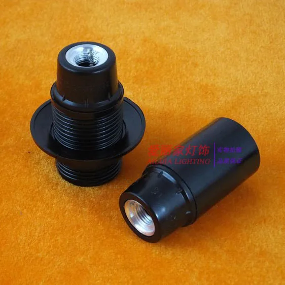 5PCS E14 lamp black Bakelite whole tooth bare self-locking small screw lampholder lighting accessories diy | Освещение