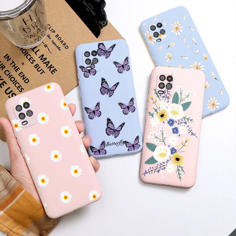 Чехол с цветком маргаритки для Xiaomi Poco X3 NFC F2 Note 10 9 SE A3 Lite 9T Redmi K20 9A 9C 8T S 5 6 7 8 Pro Max