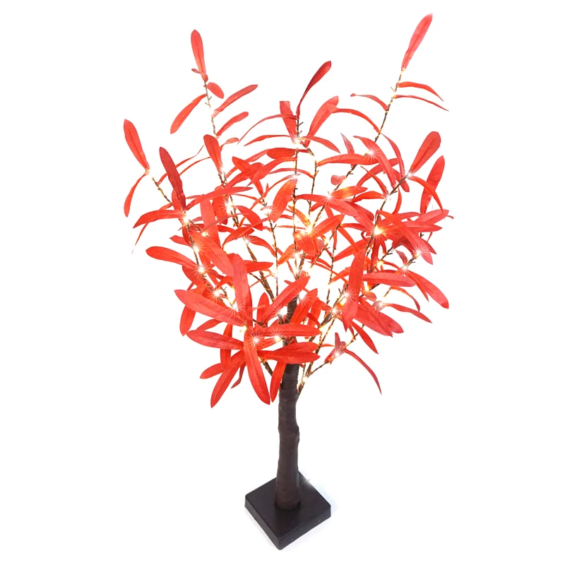 100л светодиодный светильник в виде дерева бонсаи Фея искусственные ветви Цветущая оливковая форма листья для стола домашнее садовое