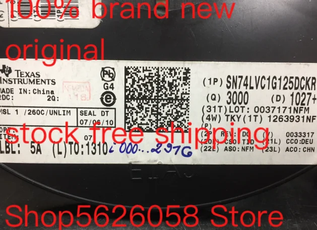 

50 шт./лот SN74LVC1G125DCKR SC70-5 трафаретная печать см 100% новый оригинальный Бесплатная доставка