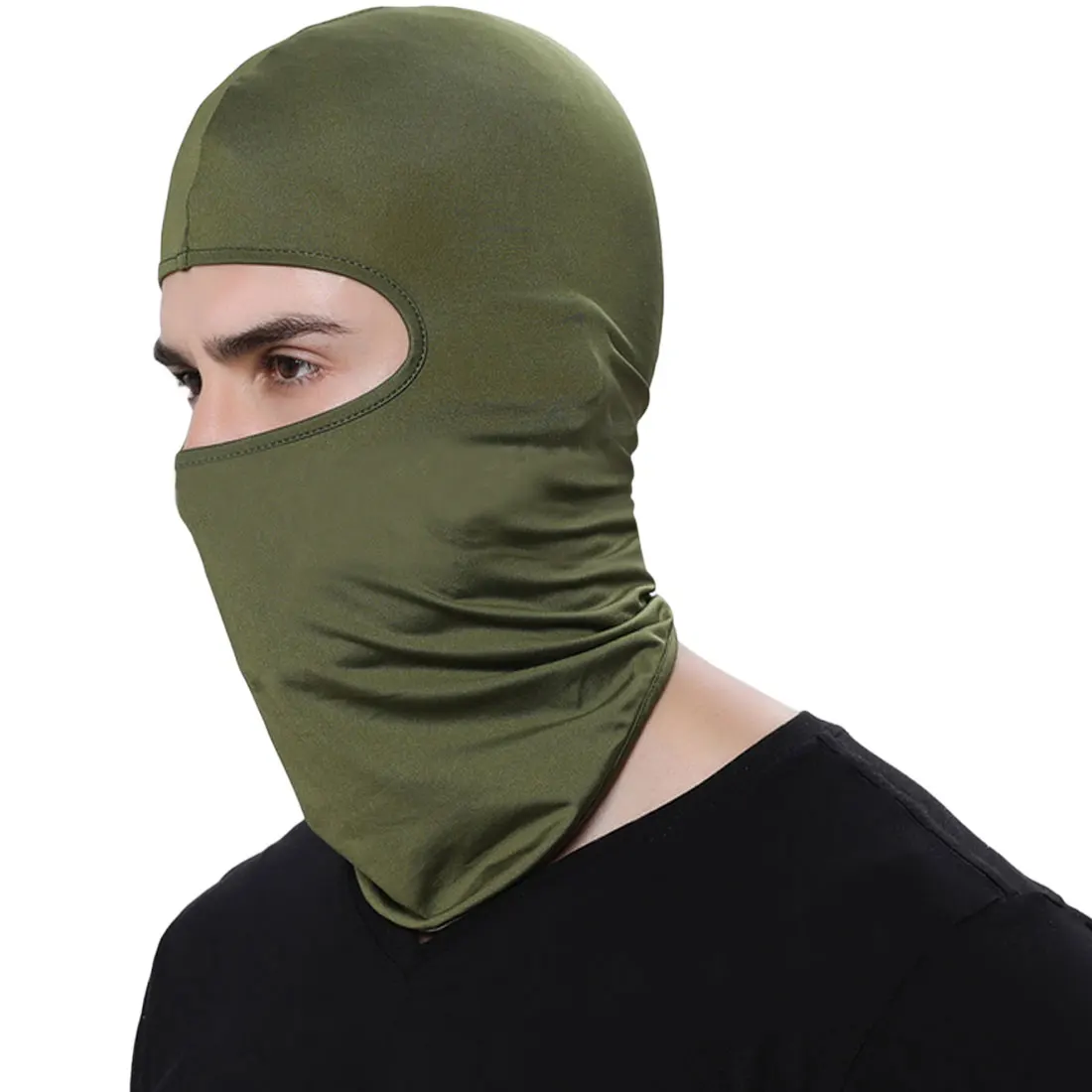 Горячая велосипедная маска для лица на открытом воздухе маска для лица Ультратонкий дышащий ветрозащитный Лыжная защита для шеи маска - Цвет: Army Green