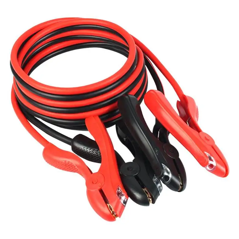 

10ft 2000 Amp Heavy Duty Power Booster Copper Cables Aligator Clamp Emergency Car Battery Jumper Cables