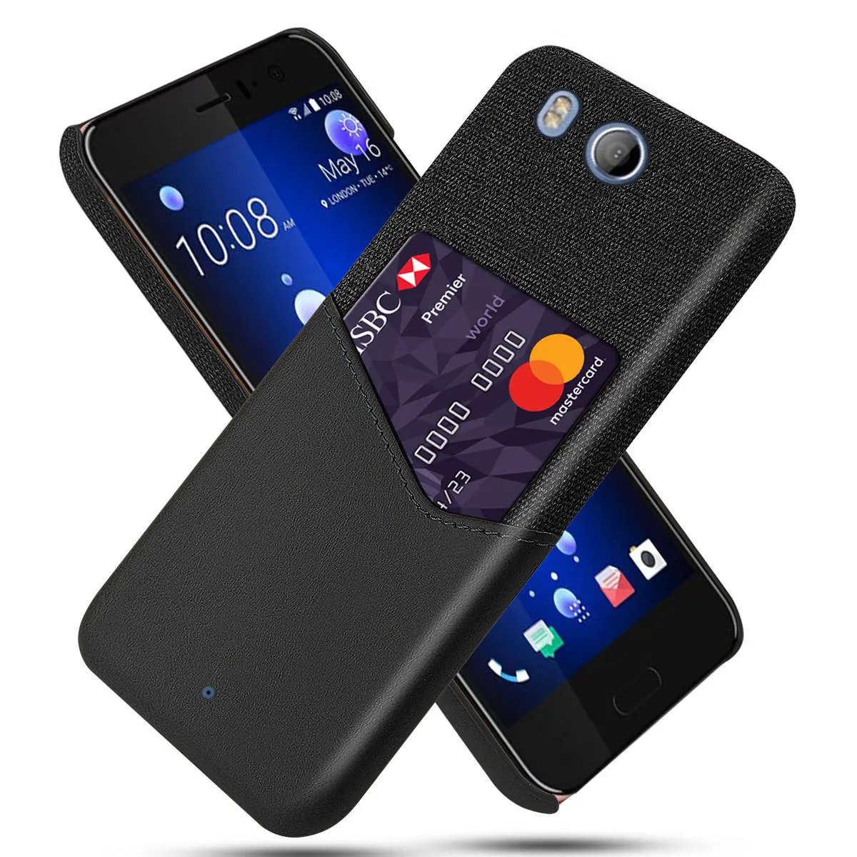 Htc one Me чехол для телефона крутой льняной отделкой для карт Кожаный Чехол ONE Me чехол для телефона