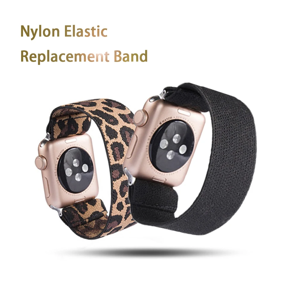 New Colorful Replacement Fabric Elastic Band Loop Printed Strap Bracelet for Apple Watch Series 5 4 3 2 1 Smart Accessory | Электроника