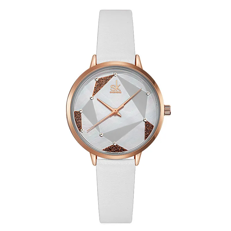 

Anke Store 2020 New Women's Watch Belt Shell Geometry Diamond Diamond Cross-border Quartz Watch Women Watches Top Brand Luxury