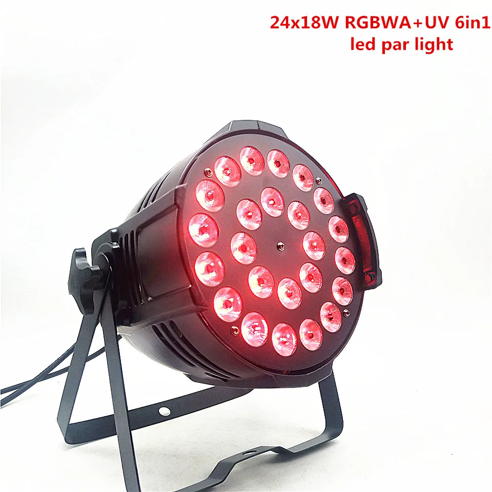 4 шт./Горячая продажа 24x18 Вт led Par свет RGBWA + UA 6 в 1 DMX контроль LED сценический цвет