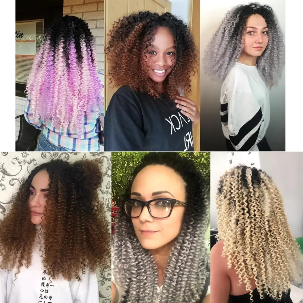 Кусачки для наращивания 14 дюймов волнистые косички афро кудрявые вьющиеся