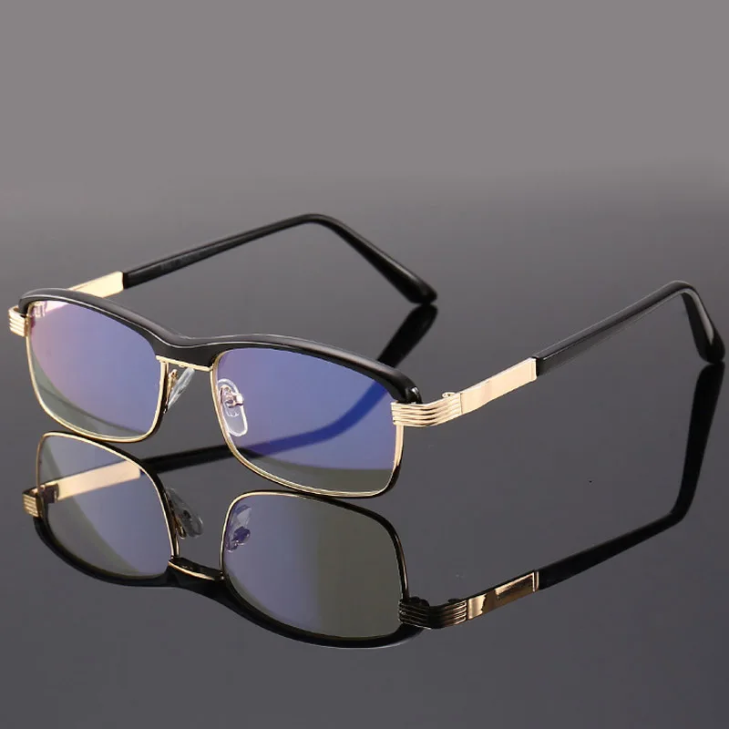 

Vintage Reading Glasses Women Men Retro Alloy Prescription Eyewear Half Frame Business Hyperopia Presbyopia Eyeglases gafas