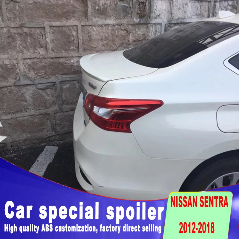 Новый дизайн высококачественный АБС пластик для nissan sentra 2012 2018 задний спойлер