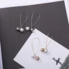 2022 New Cross Imitation Pearl Earrings Long Simple Fashion Earrings Women Wedding Jewelry Boucles D'oreilles Pour Les Femmes ► Photo 2/6