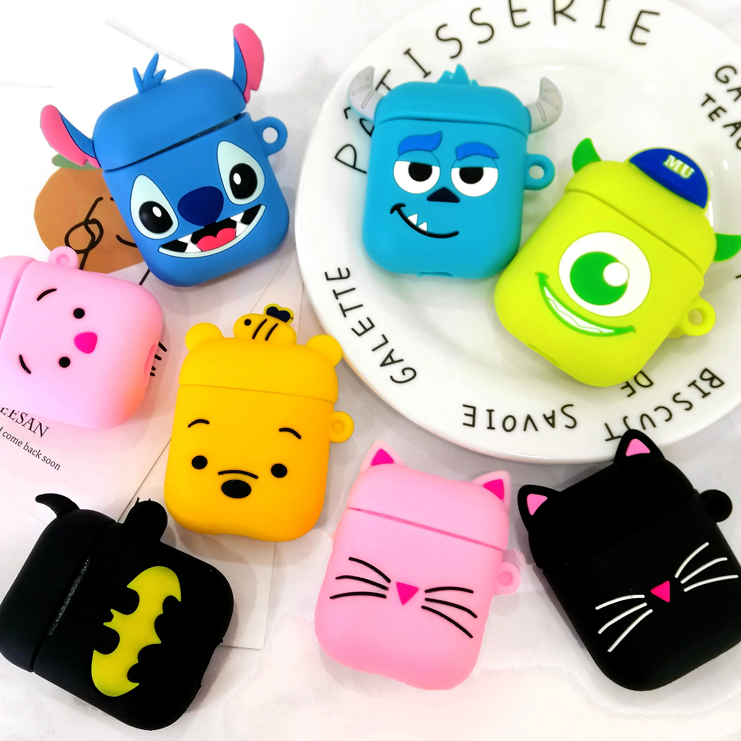

Soft Cartoon Cute Wireless Earphone Case for Apple AirPods 2 Silicone Charging Headphones Case for Airpods Protective Cover