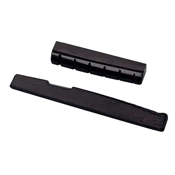 

Black 6 String Guitar Bridge Saddle And Nut Parts Made Of Camel