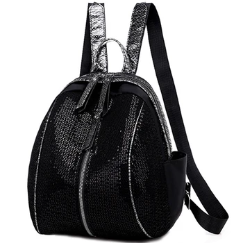 

Nylon Women'S Backpack Zipper Student Bag Teen Girl Small Backpack Female Backpack