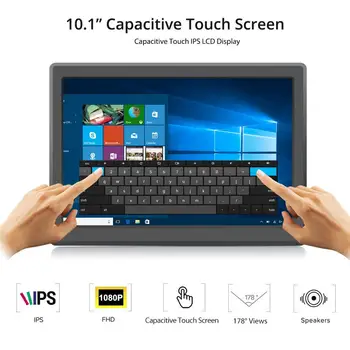 

Elecrow 10.1” 1920*1080 IPS Touchscreen Portable Monitor 10.1 Inch Capacitive Touch Screen Raspberry Pi Display Speakers Monitor